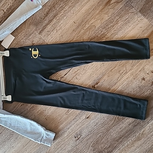 CHAMPION GIRLS SIGNATURE GRAY SWEATSHIRT & MATCHING BLACK LEGGINGS SIZE 5 - Picture 5 of 9
